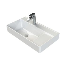   CeraStyle SHARP - KESKENY - porcelán mosdókagyló - 65 x 38 cm