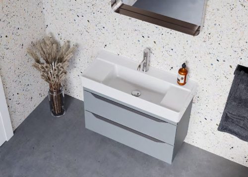 CeraStyle SHARP - KESKENY - porcelán mosdókagyló - 85 x 38 cm