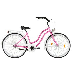 Koliken Cruiser 26 kerékpár női ciklámen-fehér