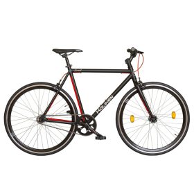 Koliken Fixed 28 fekete-piros 53 cm-es váz
