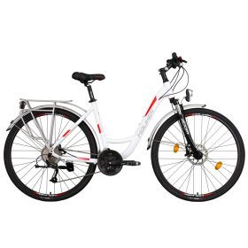 Koliken 28 Blacktour 19 váz női fehér-piros váltós