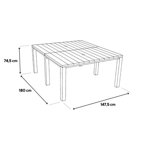 Florin 10+1 kerti bútor garnitúra szett