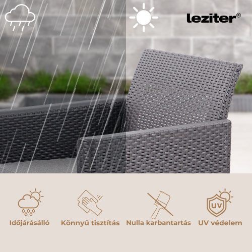 Claire XI 11 személyes sarokgarnitúra orlando asztallal