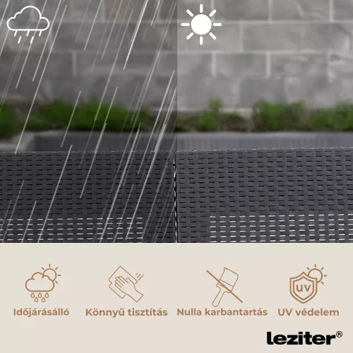 Claire VI 6 személyes kerti bútor garnitúra orlando asztallal