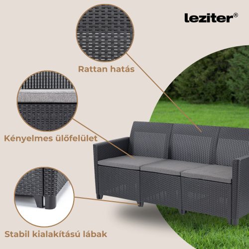 Claire IV 12 személyes kerti bútor garnitúra vigo tárolós asztallal