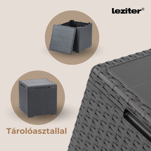 Claire IV 18 személyes kerti bútor garnitúra vigo tárolós asztallal