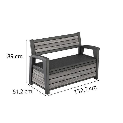 Decocoat műanyag kerti pad/tároló 227 L