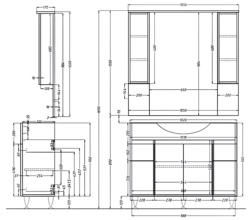 Bianca Plus 105 felsőszekrény, magasfényű fehér színben