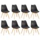 Silla étkezőszék 8 db fekete színben