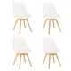 Silla étkezőszék 4 db fehér színben