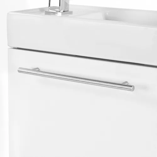 Fantastic alsó fürdőszoba bútor, mosdóval, fehér színben