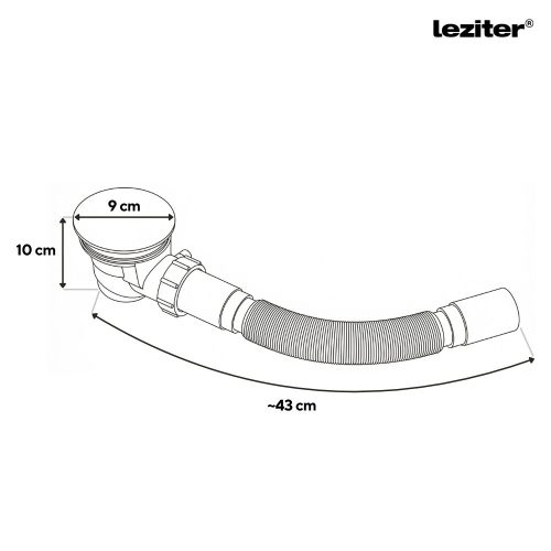 Zuhanytálca szifon 60 mm-es