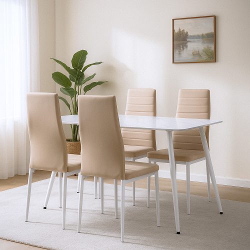 Renton 4+1 étkező garnitúra bézs-szürke