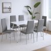 Renton 6+1 étkező garnitúra szürke-szürke