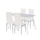 Renton 4+1 étkező garnitúra fehér-szürke