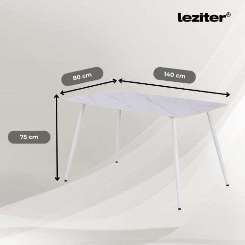 Renton 4+1 étkező garnitúra fehér-szürke