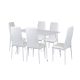 Jenna 6+1 étkező garnitúra fehér