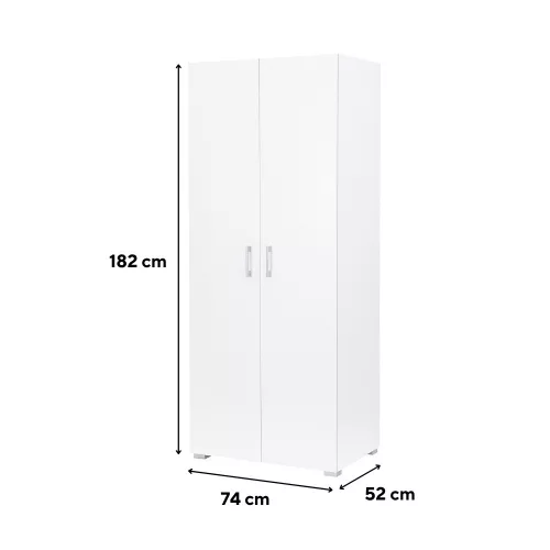 Family ruhásszekrény 74x182 cm fehér