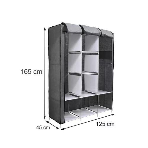 Gardróbszekrény LGSZ-04 szürke