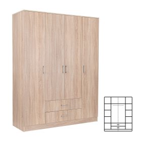   Miami gardróbszekrény 160x205 cm sonoma tölgy-sonoma tölgy
