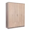 Miami gardróbszekrény 160x205 cm sonoma tölgy-yorki tölgy