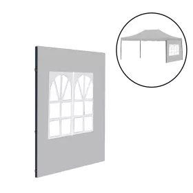 Kerti pavilon ablakos oldalfal ponyva 3x4,5 m