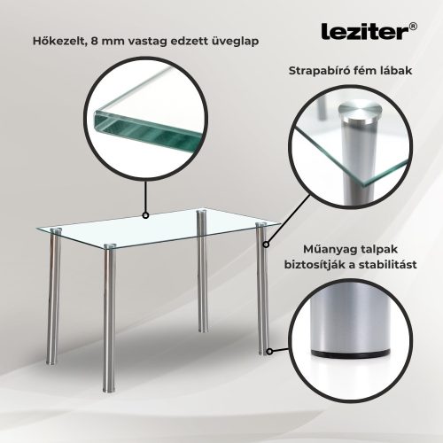 Velon 4+1 étkező garnitúra fehér-fehér