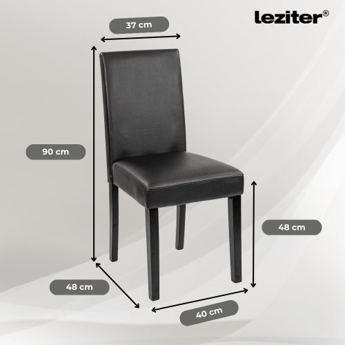 Karin 4+1 étkező garnitúra fehér-fekete