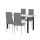 Denton 4+1 étkező garnitúra szürke-szürke
