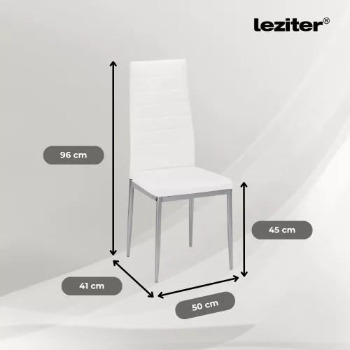 Denton 4+1 étkező garnitúra fehér-szürke