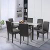 Cadiz 6+1 étkező garnitúra fekete-fekete