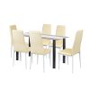 Norman 6+1 étkező garnitúra bézs