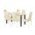 Norman 6+1 étkező garnitúra bézs