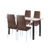 Norman 4+1 étkező garnitúra barna