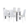 Norman 6+1 étkező garnitúra fehér