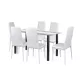 Norman 6+1 étkező garnitúra fehér