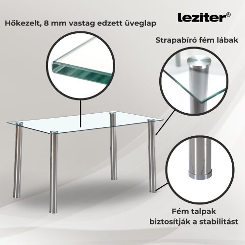 Cadiz 4+1 étkező garnitúra fehér-szürke