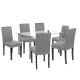 Cadiz 6+1 étkező garnitúra fehér-szürke