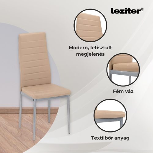 Midland 4+1 étkező garnitúra bézs-szürke