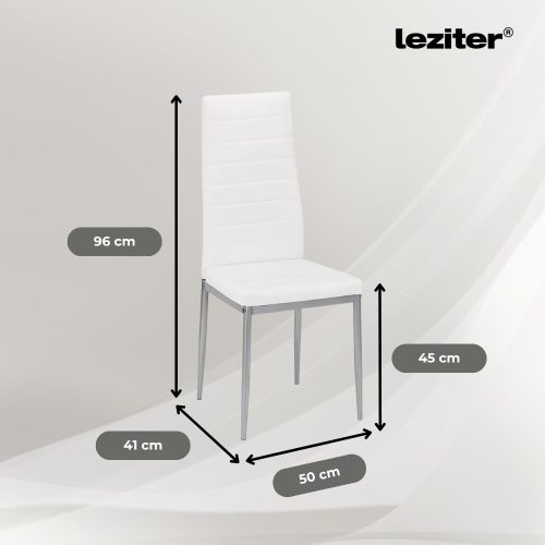 Midland 4+1 étkező garnitúra fehér-szürke