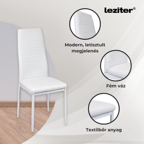 Portland 4+1 étkező garnitúra fehér