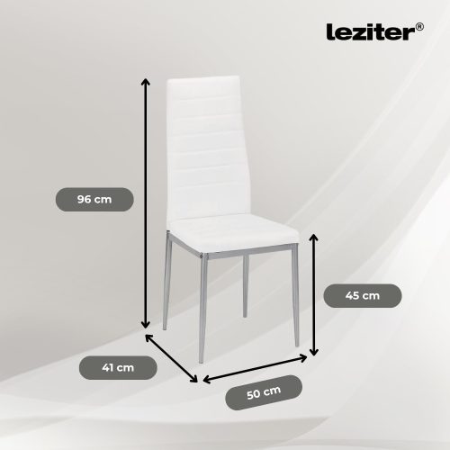 Mabel 4+1 étkező garnitúra fehér-szürke