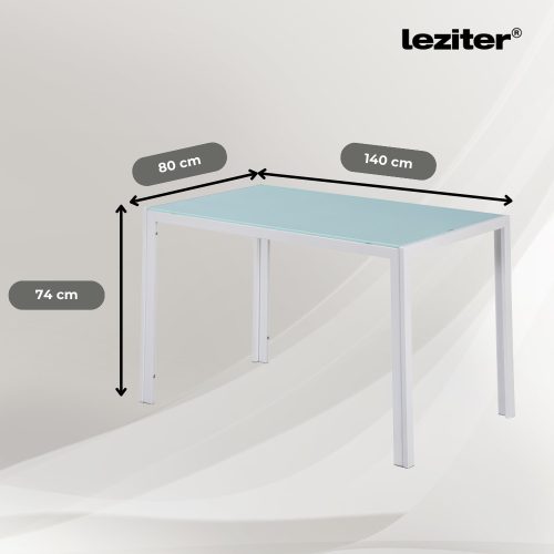 Mira 6+1 étkező garnitúra fehér-bézs