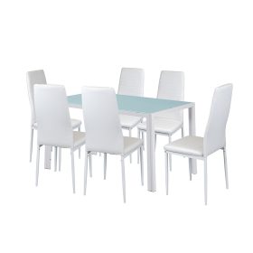 Liana 6+1 étkező garnitúra fehér