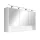 Luna 120 felső tükrös szekrény fehér