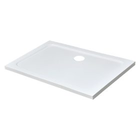   Modena Slim aszimmetrikus szögletes akril zuhanytálca, 80x120 cm