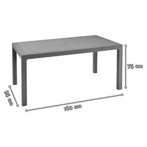 Meliowa 6 fős kerti bútor garnitúra