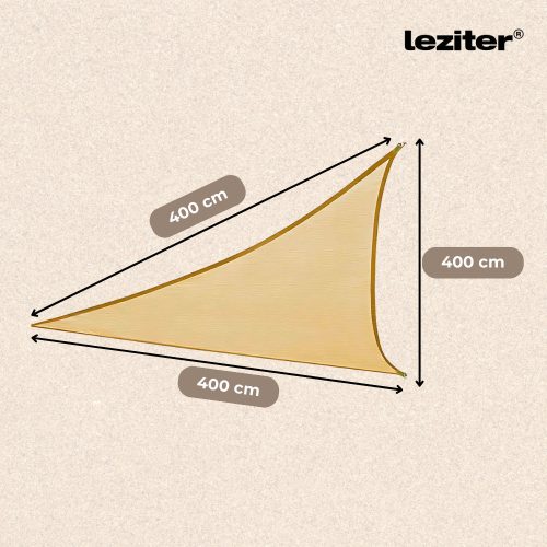 Rana napvitorla háromszög alakú 4x4x4 m bézs