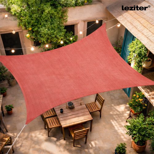 Rana napvitorla négyszög alakú 4x5 m piros