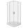 Solid SQ 100 króm szögletes zuhanykabin zuhanytálcával